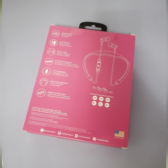 HYPERGEAR Pink Flex2 Sport Wireless Earphones - Picture 3 of 4